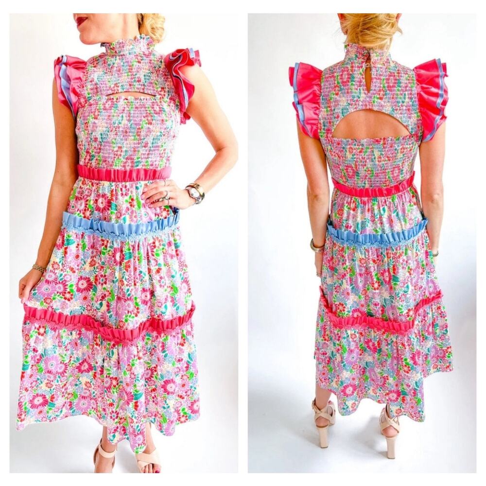 NWT Alden Adair Stella Dress - Happy Daze Sz XL Sold in high end boutiques. - Picture 5 of 11